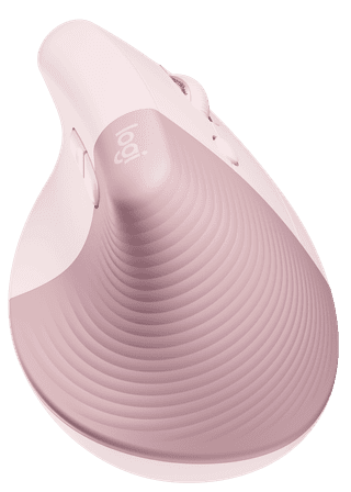 Logitech Lift Vertikale ergonomische Maus Rosa