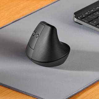 Logitech Lift Vertikale ergonomische Maus für Linkshänder Schwarz