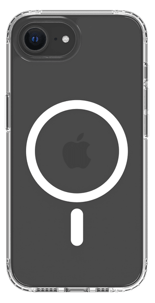 BlueBuilt Protective Back Cover with MagSafe iPhone 16e Transparent