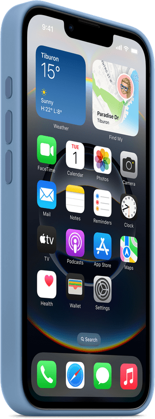 Apple iPhone 16e Backcover Winterblau