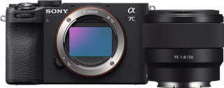 Sony A7C II Schwarz + FE 50mm f/1.8