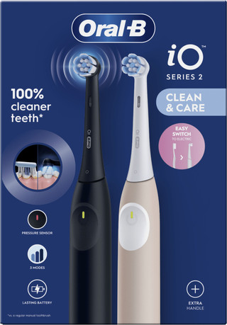 Oral-B iO 2 Schwarz und Rosa Doppelpack