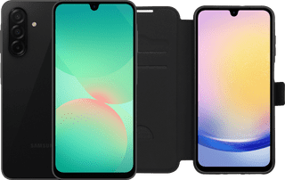 Samsung Galaxy A26 128GB Black 5G + BlueBuilt Book Case Black