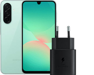 Samsung Galaxy A26 128GB Green 5G + Samsung Charger 25W Black