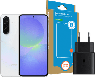 Samsung Galaxy A36 128GB White 5G + Basic Accessory Pack