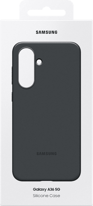Samsung Galaxy A36 Backcover aus Silikon Schwarz