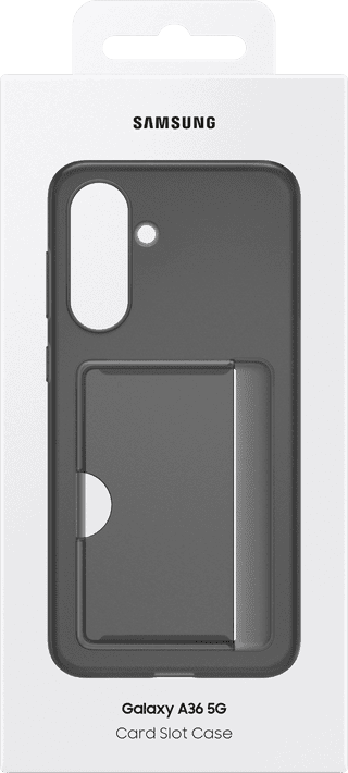Samsung Galaxy A36 Card Slot Backcover Schwarz