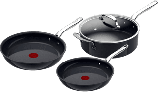 Tefal Cook Prima by Jamie Oliver Frying Pan Set 24cm + 28cm + High-Sided Skillet 26cm