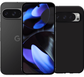 Google Pixel 9 256GB Schwarz 5G + Just in Case Soft Design Backcover Schwarz