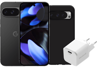 Google Pixel 9 256GB Schwarz 5G + Zubehörset