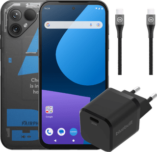 Fairphone 5 256GB Transparent 5G + Charger Pack
