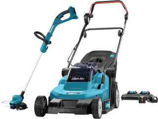 Makita DLM432PT with 5.0Ah Battery (2x) + Makita DUR193Z