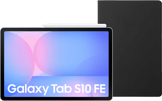 Samsung Galaxy Tab S10 FE 10,9 Zoll 128GB Wi-Fi Hellblau + BlueBuilt Book Case Schwarz