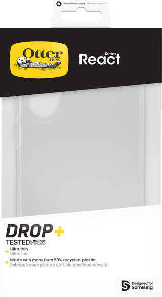 OtterBox React Samsung Galaxy A36 Back Cover Transparent