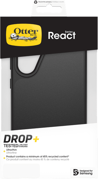 OtterBox React Samsung Galaxy A56 Back Cover Black
