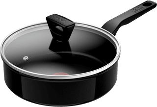 Tefal Renew Black Ceramic High-Sided Skillet 24cm + Lid