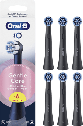 Oral-B iO Gentle Care Schwarz (6 Stück)
