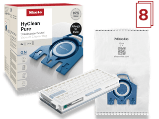 Miele Staubsaugerbeutel HyClean Pure GN XL-Pack (8 Stück)