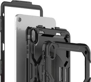 Just in Case Apple iPad (2025/2022) Rotating Backcover Schwarz