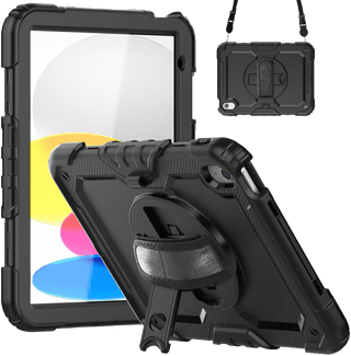Just in Case Apple iPad (2025/2022) Rotating Backcover Schwarz