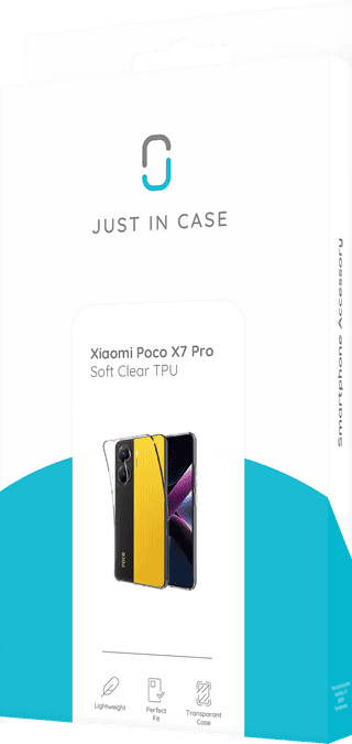 Just in Case Soft Design Xiaomi Poco X7 Pro Backcover Transparent