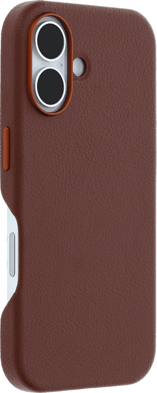OtterBox Symmetry Apple iPhone 16 Back Cover with MagSafe Magnet Leather Brown