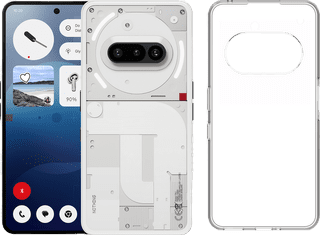 Nothing Phone (3a) 128GB White 5G + Just in Case Back Cover Transparent
