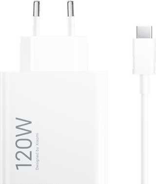 Xiaomi HyperCharge Power Delivery Charger 120W + USB-A to USB-C Cable (1m) White