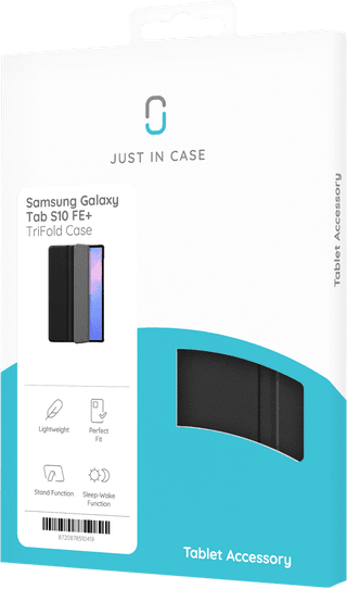 Samsung Galaxy Tab S10 FE Plus TriFold Book Case Schwarz