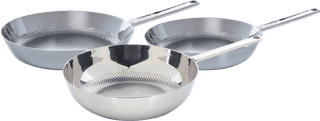 BK Conical Bratpfannenset 24 + 28 cm + Wok 30 cm