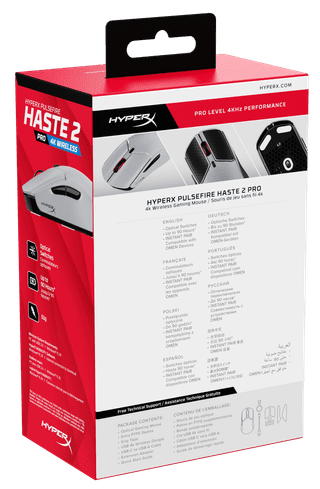 HyperX Pulsefire Haste 2 Pro 4K Wireless Gaming-Maus