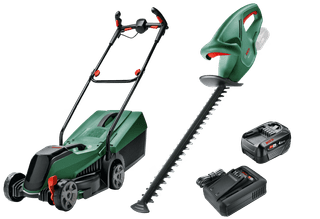 Bosch CityMower 18V-32 + Bosch EasyHedgeCut 18-45 LI + Bosch Starter Set 18V 4.0Ah