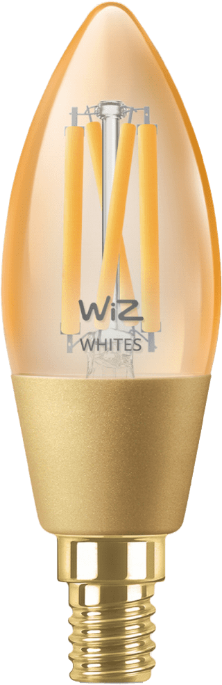 WiZ Candle Light Filament - Warm to Cool White Light - Gold - E14