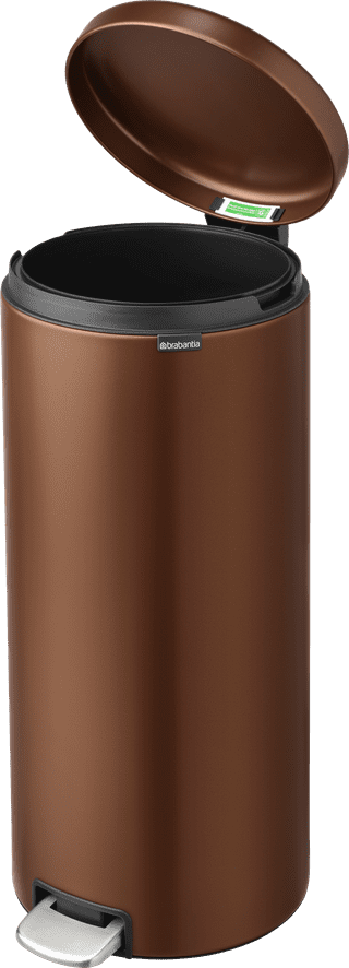 Brabantia NewIcon Treteimer 30 Liter Warm Bronze