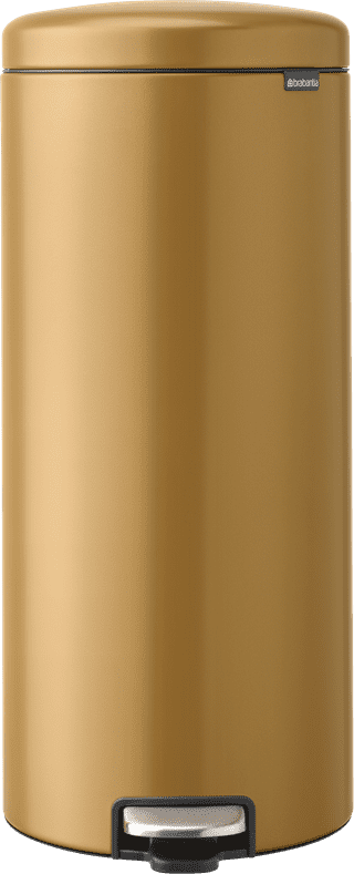 Brabantia NewIcon Pedal Trash Can 30L Warm Gold