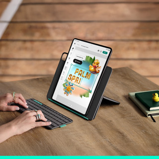 Logitech Flip Folio iPad Pro (2024)/iPad Air (2025) 11 inches Keyboard Cover QWERTZ