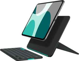 Logitech Flip Folio iPad Pro (2024) / iPad Air (2025) 11 Zoll Tastaturhülle QWERTZ