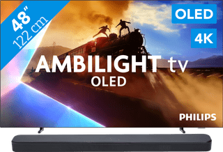 Philips Ambilight 48 inches OLED760 4K (2025) + JBL Bar 300 M2 Black