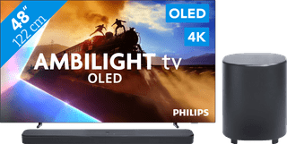 Philips Ambilight 48 inches OLED760 4K (2025) + JBL Bar 500 M2 Black