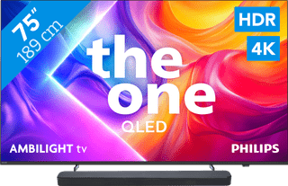 Philips Ambilight 75 inches PUS9000 QLED 4K (2025) + JBL Bar 300 M2 Black