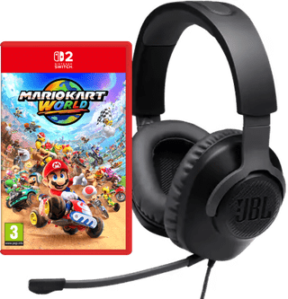 Mario Kart World Nintendo Switch 2 + JBL Quantum 100 Black