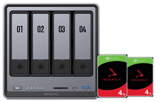 UGREEN NASync DXP4800 Plus + Seagate IronWolf 4TB Duo Pack