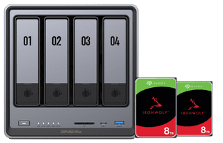 UGREEN NASync DXP4800 Plus + Seagate Ironwolf 8TB Doppelpack