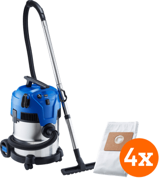 Nilfisk Multi II 22 Inox + Nilfisk Vacuum Cleaner Bag for Multi II (4x)