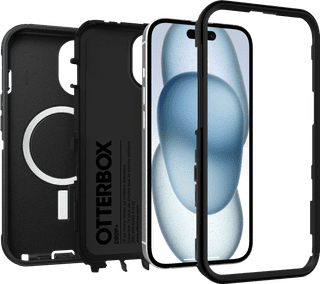 OtterBox Defender Apple iPhone 13, 14, and 15 Back Cover with Magnet Black