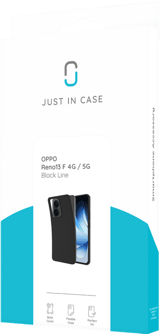 Just in Case Soft Design OPPO Reno 13 Pro F 4G/5G Back Cover Black