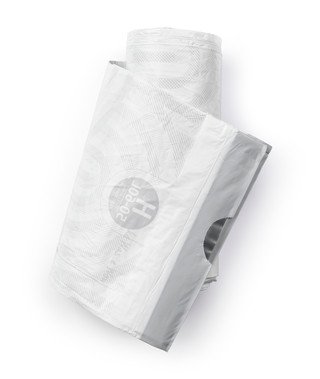 Brabantia Touch Bin 60L Platinum + Trash Bags (120 units)