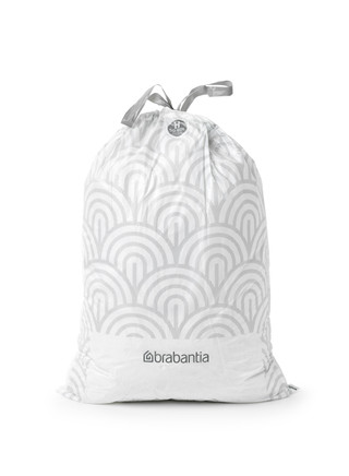 Brabantia Touch Bin 60L Platinum + Trash Bags (120 units)