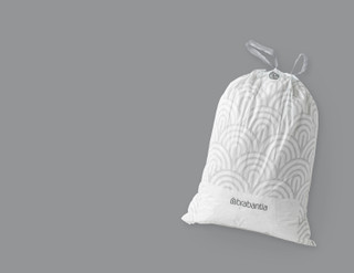 Brabantia Touch Bin 60L Platinum + Trash Bags (120 units)