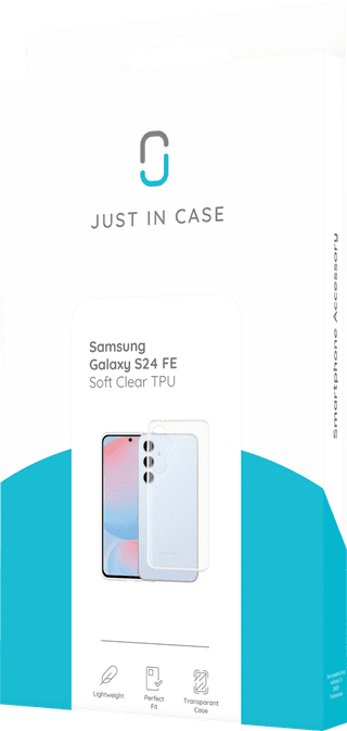 Just in Case Soft Design Samsung Galaxy S24 FE Backcover Transparent